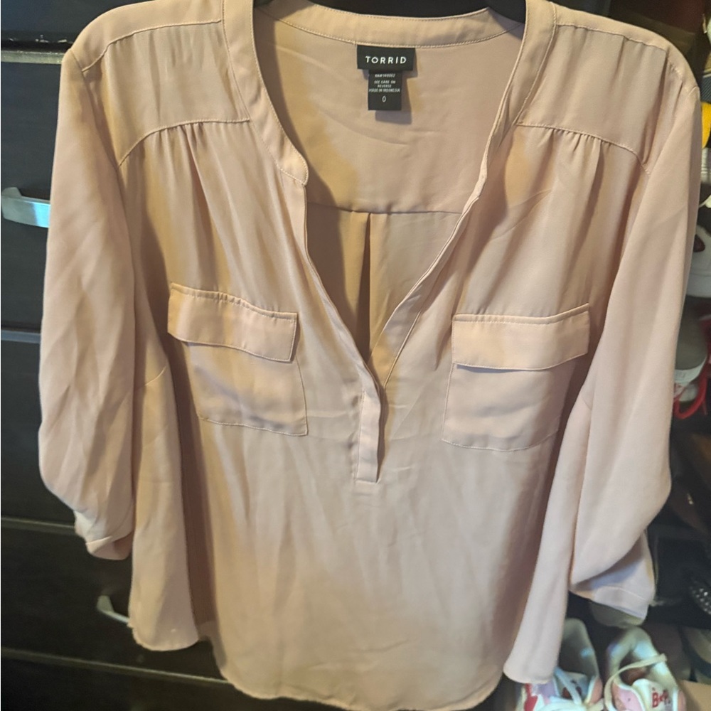 Torrid Women's Light Pink Blouse